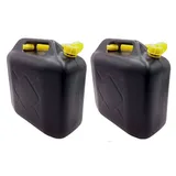 Buri Benzinkanister 20 l Schwarz