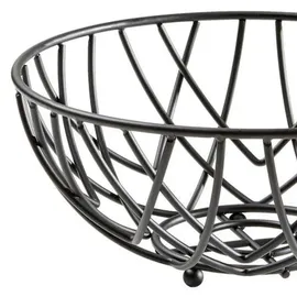 JUSTINUS Brotkorb LifeStyle Ø 30 cm Edelstahl Schwarz