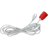 MARELIDA Lampenfassung E27 mit Textilkabel 5m und Schalter