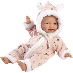 Babypuppe LLORENS "Babypuppe mit Overall, 32 cm" Puppen bunt Kinder Babypuppen