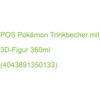 P:os POS Trinkbecher Pokémon mit 3D-Figur 360ml (4043891350133)