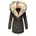 Navahoo Damen Wintermantel Dicker Winterparka mit 2 Kunstpelz-Kapuzen Sweety
