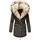 Navahoo Damen Wintermantel Dicker Winterparka mit 2 Kunstpelz-Kapuzen Sweety