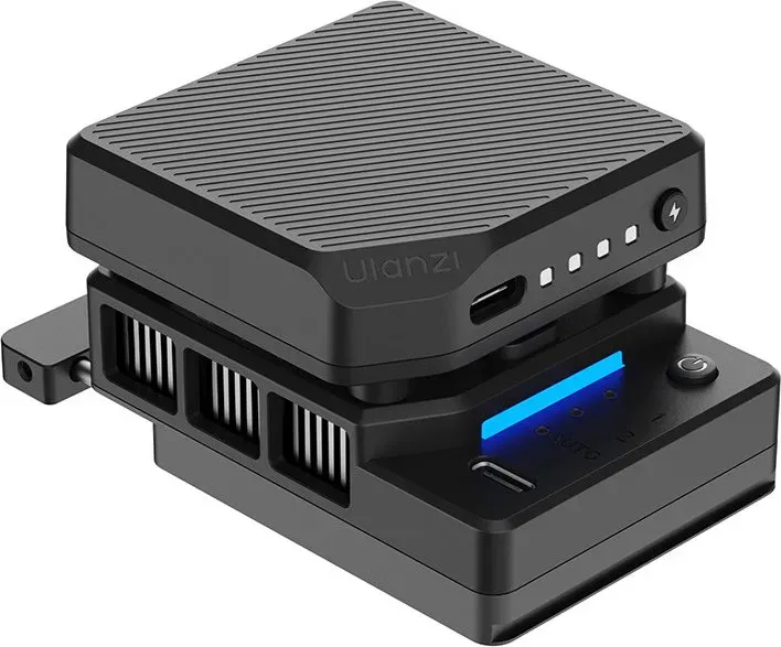 ULANZI CU01 Kamera Lüfter Kühler für Sony/Canon/Fujifilm Kameras,Kamera Cooling Fan System mit Halbleiterkühlung, 3000mAh Magnet-Ladeakku, 3-Stufen-Lüfter & Automatische Temperaturregelung