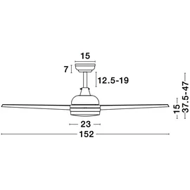 Nova Luce Flow 9953198 Deckenventilator Weiß