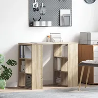VidaXL Ecken-Schreibtisch Sonoma-Eiche MDF Mittel
