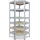 shelfplaza Eckregal Metall 180x60x30 cm silber