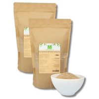 Flohsamenschalen 1 kg (2X500g) - natürliche Ballaststoffe von der Grünen Essenz - Flohsamenschalen gemahlen - vegan - Low Carb - Ballaststoffreich - ohne Zusätze - Ersatz für Mehl in Keto-Diät