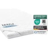 hERZtal TV Star Matratzentopper 140x200cm – 6 cm Orthopädischer 7-Zonen Topper – Premium Wendetopper für Matratzen – Druckentlastend & Punktelastisch – ÖKO-TEX Zertifiziert – Made in Germany