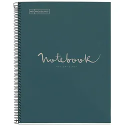 MIQUELRIUS Notizbuch Eco Emotions 1 A4 kariert Spiralbildung blau