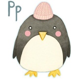 wall-art Wandtattoo »Pinguin Penguin Buchstabe P«, (1 St.), selbstklebend, entfernbar, bunt