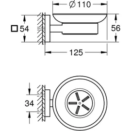 Grohe Start Cube Seifenschale mit Halter 41096DC0