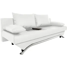 Jockenhöfer Schlafcouch Kunstleder 2-Sitzer Altweiß