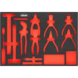 VIGOR Weichschaumeinlage, leer, V5637N-L, L x B x H: 563x 393x 35 mm