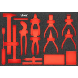 VIGOR Weichschaumeinlage, leer, V5637N-L, L x B x H: 563x 393x 35 mm
