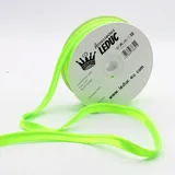 Leduc 20 Meter fluoreszierende Paspeln – 5 Farben – zum Nähen von 10 mm (8 + 2) Neon Qualität Italien Fluoreszierend 7117 Neon Green