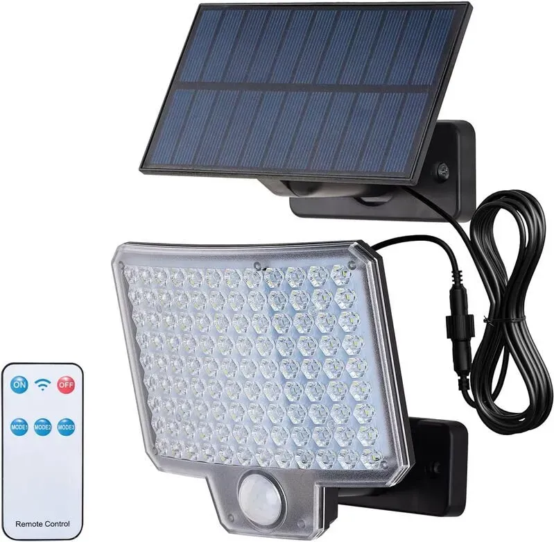 Grifema Solar Außen-Gartenleuchten, IP65 wasserdicht, 3 Beleuchtungsmodi, 108 LEDs für Garten, Hof, Gehweg