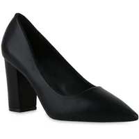 VAN HILL Damen Spitze Pumps in Schwarz
