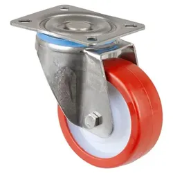 Edelstahl Schwerlastrollen Art.-Nr. HS100.B28.100