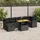 vidaXL Garten-Lounge-Set 8-tlg. schwarz