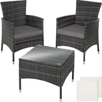 Tectake tectake® Rattanset Luzern für 2 Personen