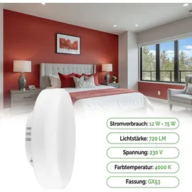 Lumiled GX53 LED-Spotlampe 12W 4000K neutralweiß