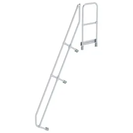 MUNK zweiter Handlauf für Treppe mit Plattform 60° 10 Stufen