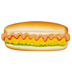 DUVO+ Tierquietschie Hundespielzeug Latex Hot Dog