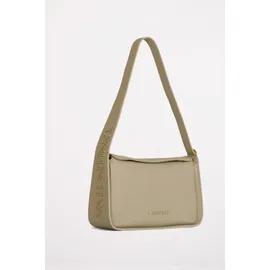 Valentino Fosca Re Schultertasche Kunstleder Beige/Weiß