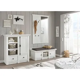 furn.design Garderobenpaneel Hooge 105 x 140 cm Weiß