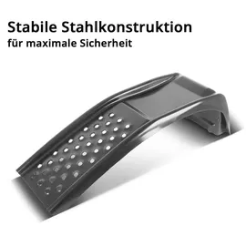 STAHLWERK Auffahrrampe 2er-Set Stahl 230 mm schwarz