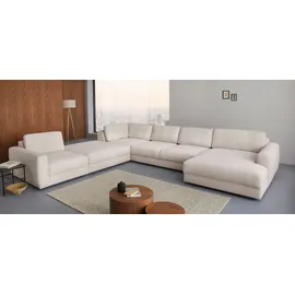 Home Affaire Sofa-Mittelelement HOME AFFAIRE "Bloomfield Mega Hocker in 2 Größen", beige, B:128cm H:43cm T:133cm, 92% Polyester 8% Nylon, Polsterelemente, Sofa-Element, passende Erweiterung zur Serie "Bloomfield", als Mittelelement passend