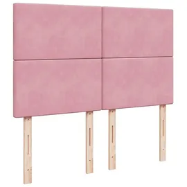 vidaXL Boxspringbett 140 x 200 cm Rosa