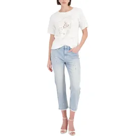 Monari T-Shirt mit Gelato-Print Weiß 36