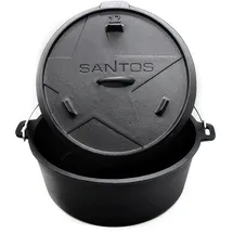 SANTOS Dutch Oven 11 l rostfrei schwarz