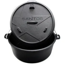 SANTOS Dutch Oven 11 l rostfrei schwarz