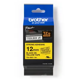 Brother TZe-S631 laminiert schwarz auf gelb 1,2cm x 8m