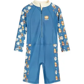 Playshoes Kinder Badeeinteiler "Uv-Schutz Einteiler Dschungel 1/1 Arm" in Blau | Gr.: 74/80
