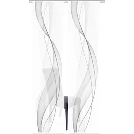 VISION S 55333, 2er-Set, Heights, halbtransparent, 260x60, cm, grau,