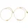 FIRETTI Fußketten Set FIRETTI "Schmuck Geschenk Körperschmuck Kugeln", gold (gelbgoldfarben), Fußketten, Damen, Edelstahl