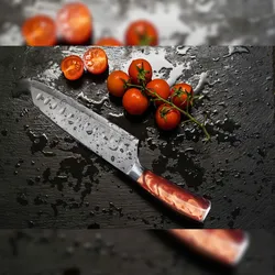 Muxel Santoku Damast Allzweckmesser 7 inch für den Profi und Hobbykoch