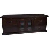 MiaMöbel Mexico TV-Kommode 160x60x50 cm Kolonialstil Pinie Massivholz