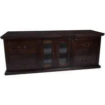 MiaMöbel Mexico TV-Kommode 160x60x50 cm Kolonialstil Pinie Massivholz
