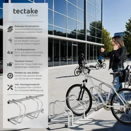 Tectake Fahrradständer Silber