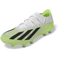 adidas Unisex X Crazyfast.1 Fg Football Shoes (Firm Ground), FTWR White/Core Black/Lucid Lemon, 44 EU - 44 EU