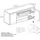 Vladon Sideboard 167 x 72 x 35 cm Weiß Hochglanz