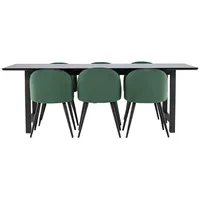 VCM ebuy24 Essgruppe Essgruppe Oslo schwarz (MDF)