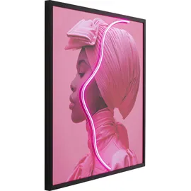 Kare Bild Pink Woman LED 80x80cm