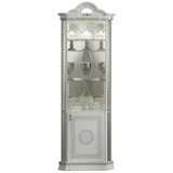 JVmoebel Eckvitrine Eckschrank Luxus Vitrine Vitrinen Schrank Schränke Italienische Sofort Made in Italy weiß