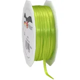 PRÄSENT C.E. Pattberg Satin hellgrün, 50 m Satinband zum Einpacken von Geschenken, 3 mm Breite, Geschenkband zum Dekorieren & Basteln, Dekoband, Anlass